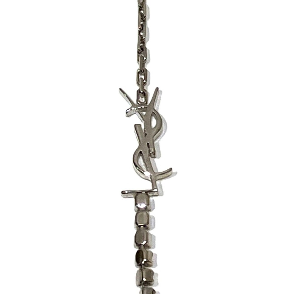 Saint Laurent Cassandra Bracelet, 17cm, Metal Rhinestone, 712345 Y1526 - Picture 4 of 9